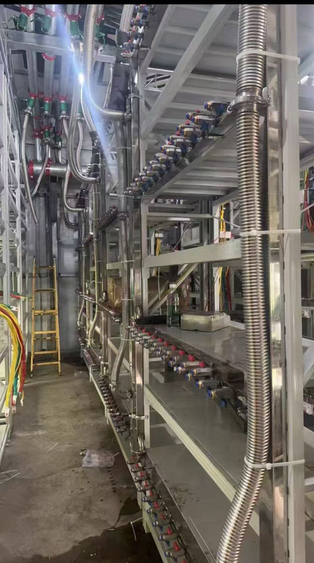 Mining farm power and pipeline layout